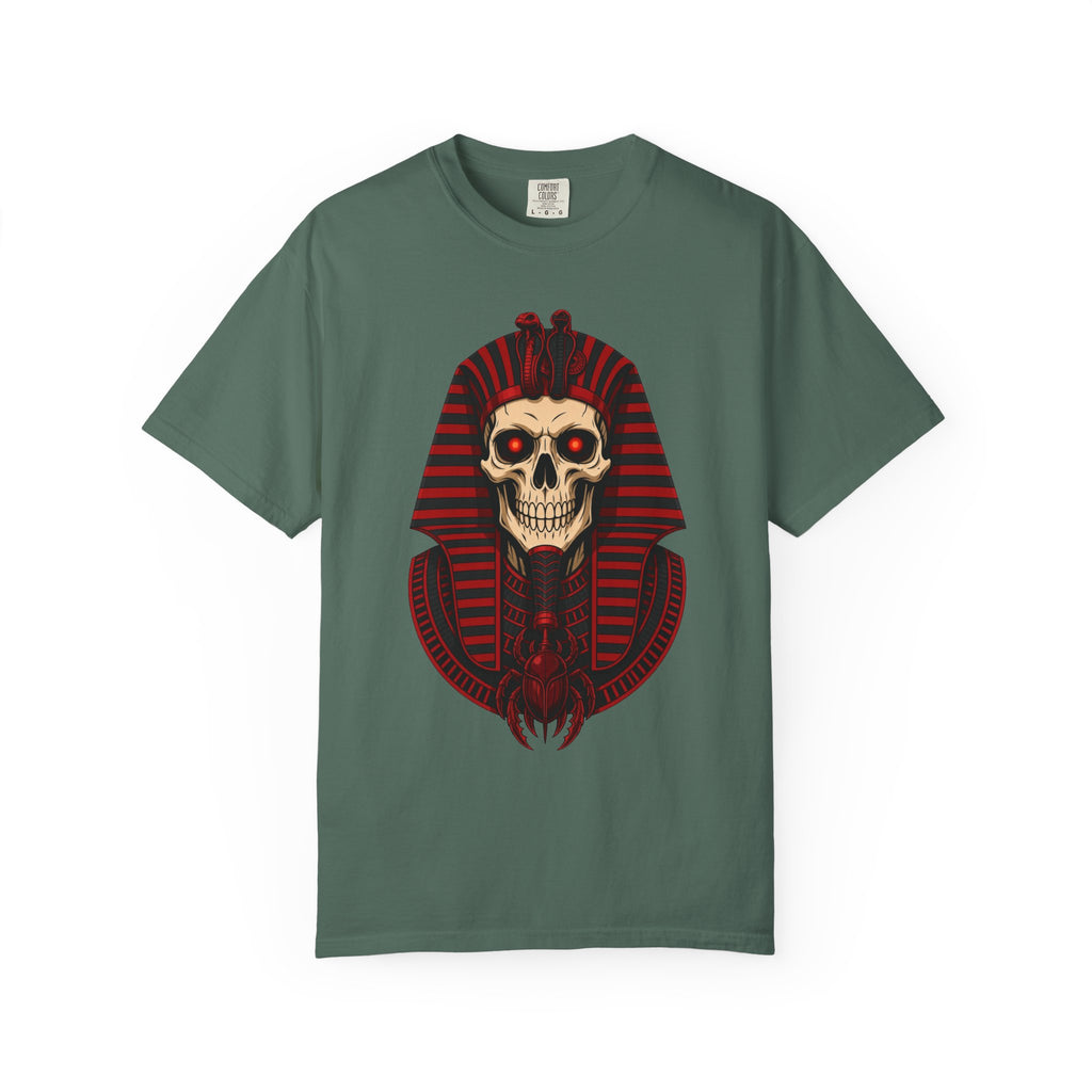 Pharaoh Skull T-Shirt — Gothic Egyptian Skull Tee