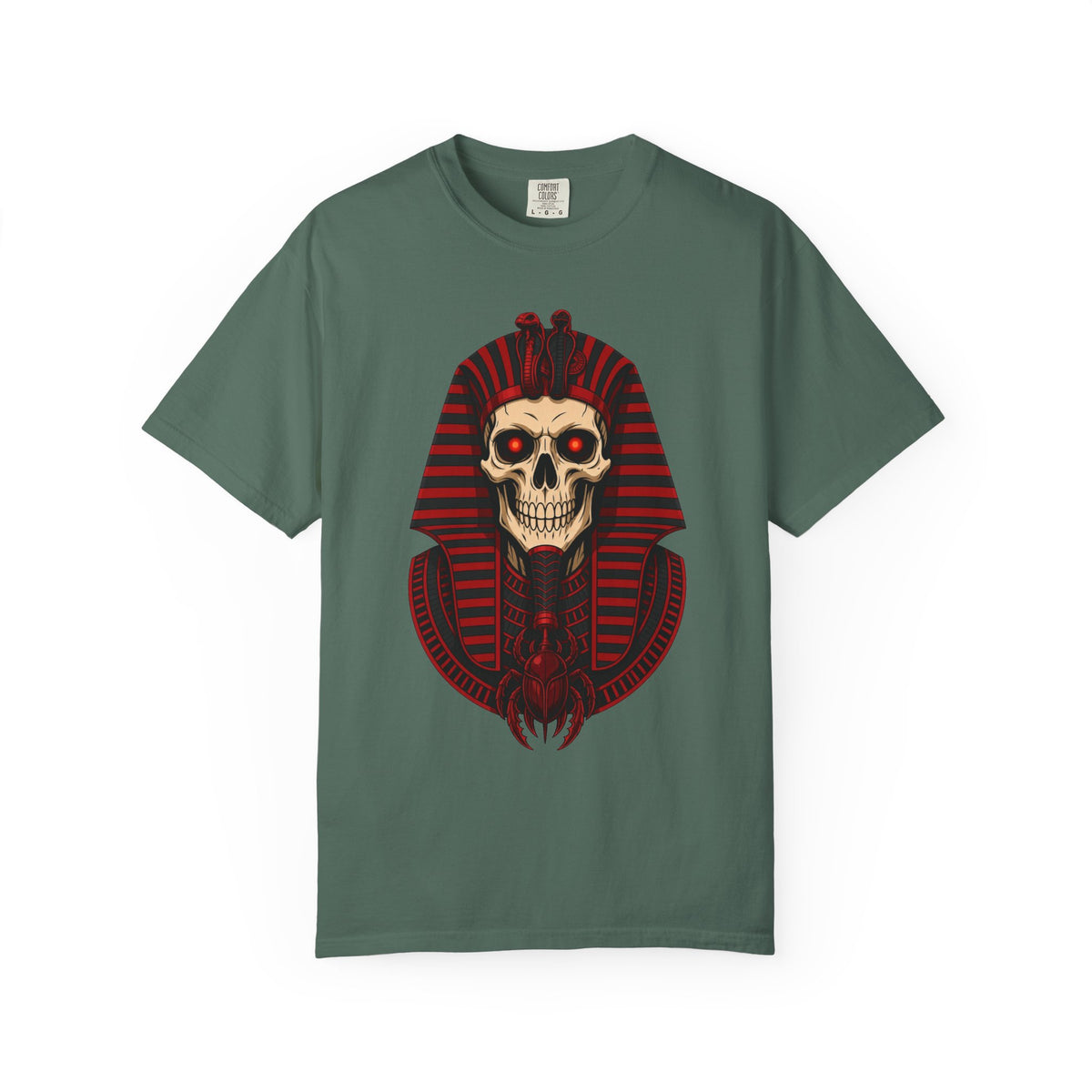 Pharaoh Skull T-Shirt — Gothic Egyptian Skull Tee