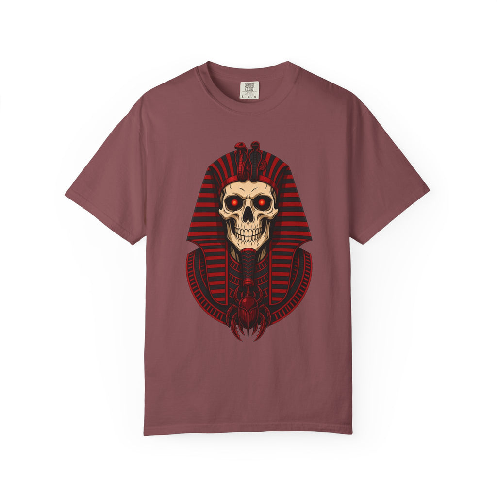 Pharaoh Skull T-Shirt — Gothic Egyptian Skull Tee