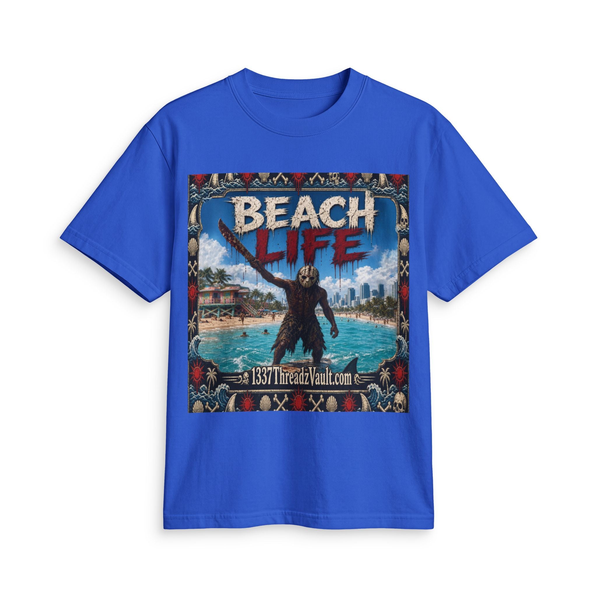 Beach Life Graphic Tee — "Wear The Fear" Surf Vibe T-Shirt