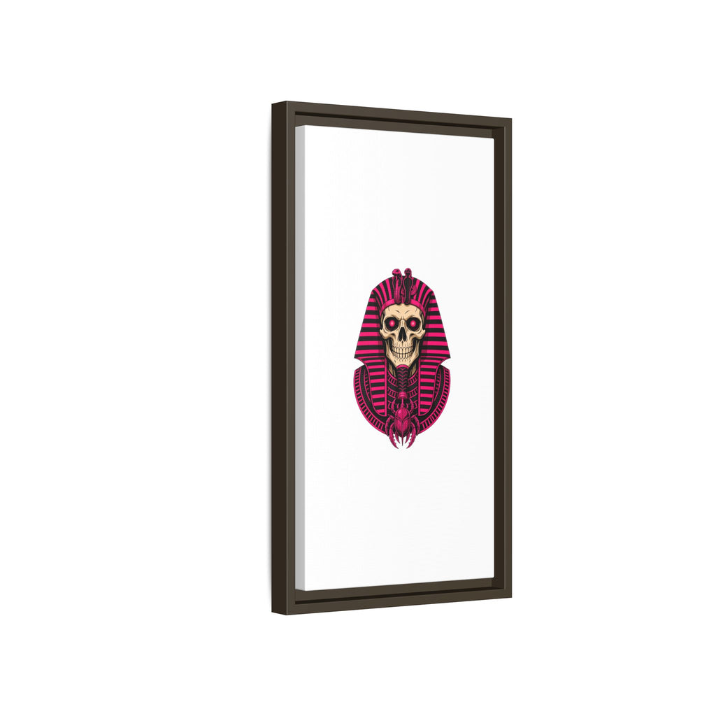 Pharaoh Skull Art Print — Framed Matte Canvas