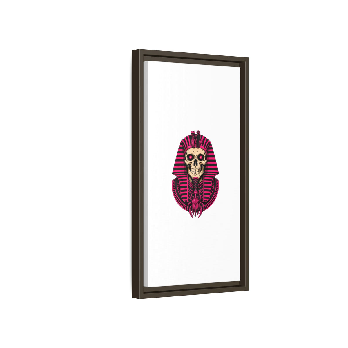 Pharaoh Skull Art Print — Framed Matte Canvas