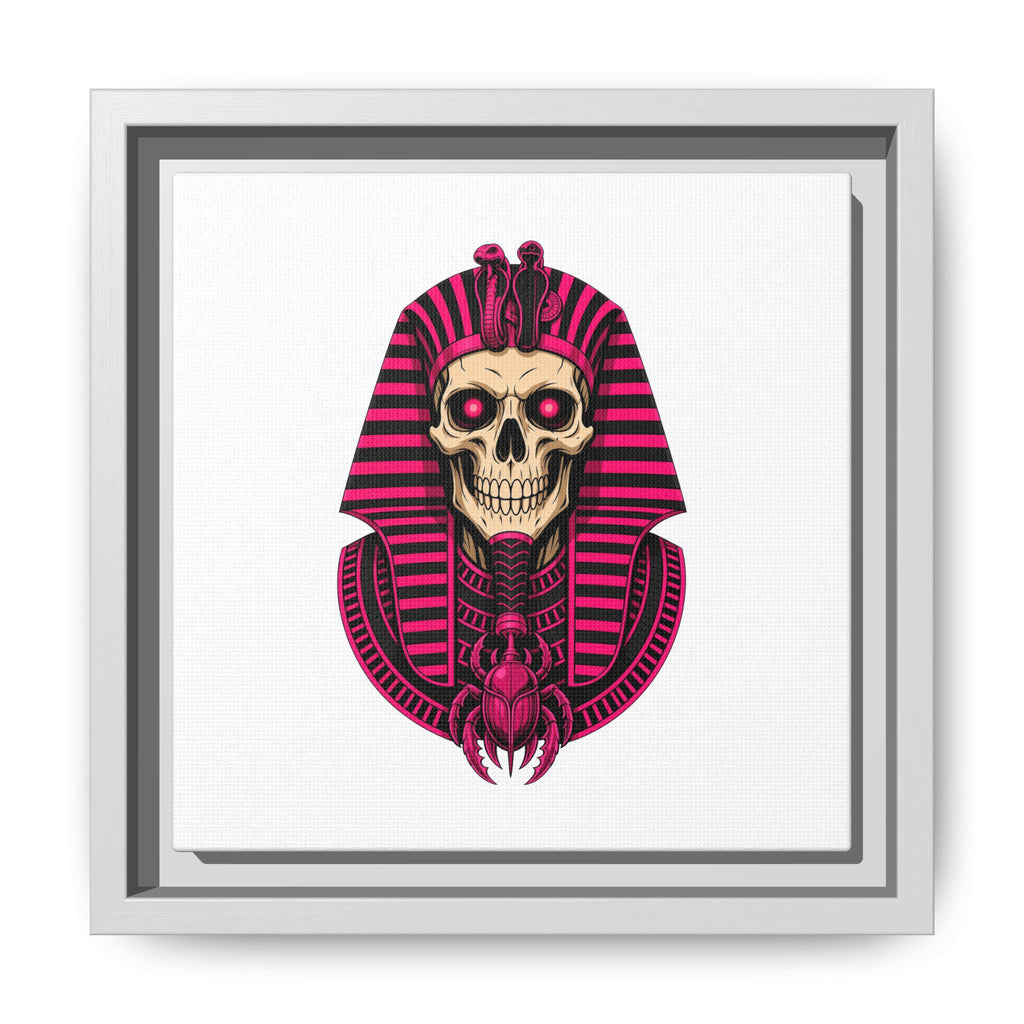Pharaoh Skull Art Print — Framed Matte Canvas