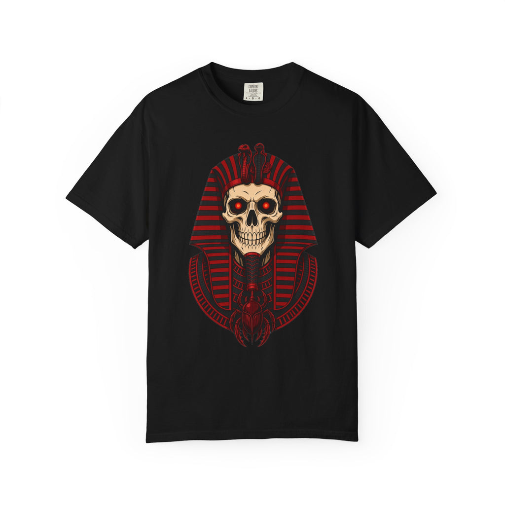 Pharaoh Skull T-Shirt — Gothic Egyptian Skull Tee
