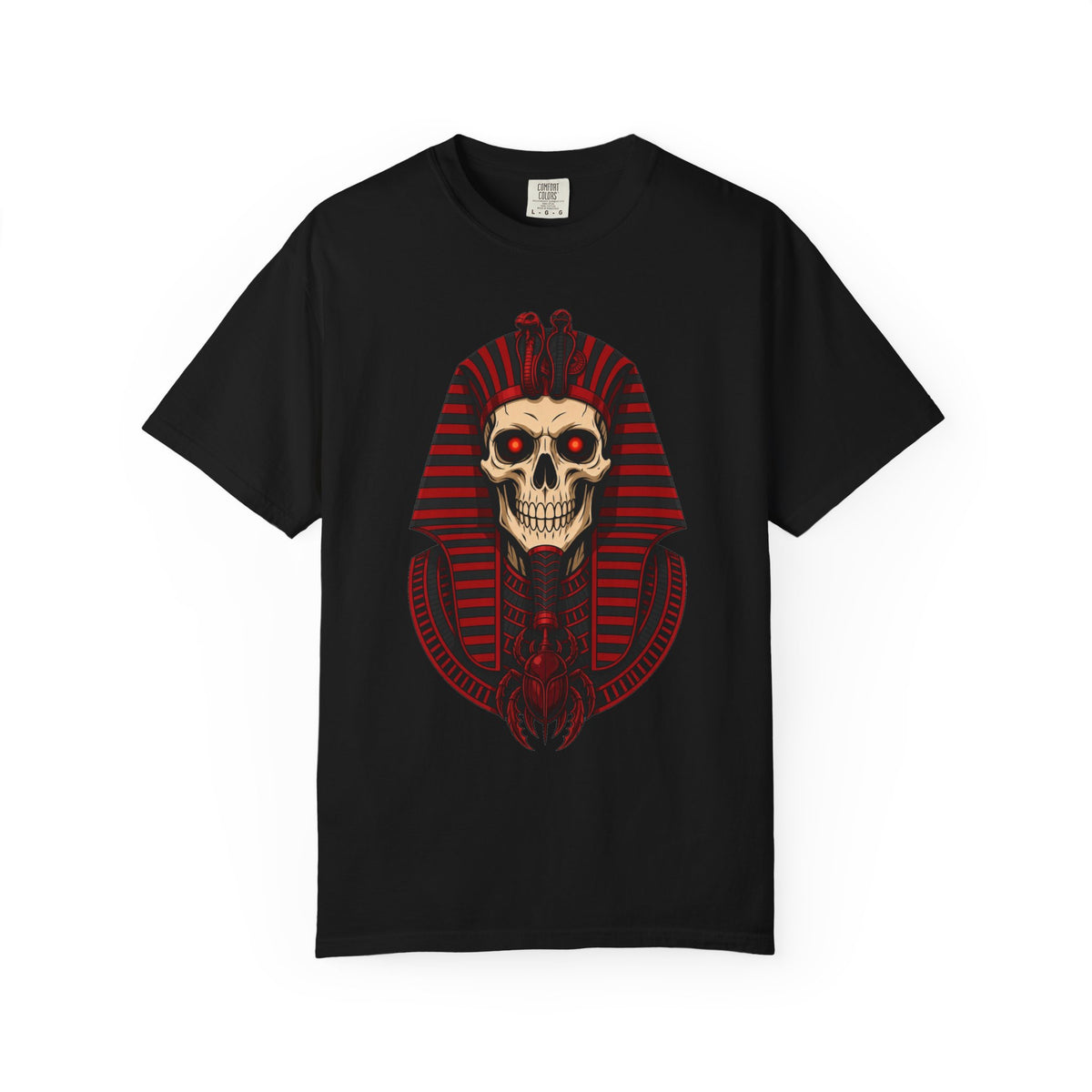 Pharaoh Skull T-Shirt — Gothic Egyptian Skull Tee