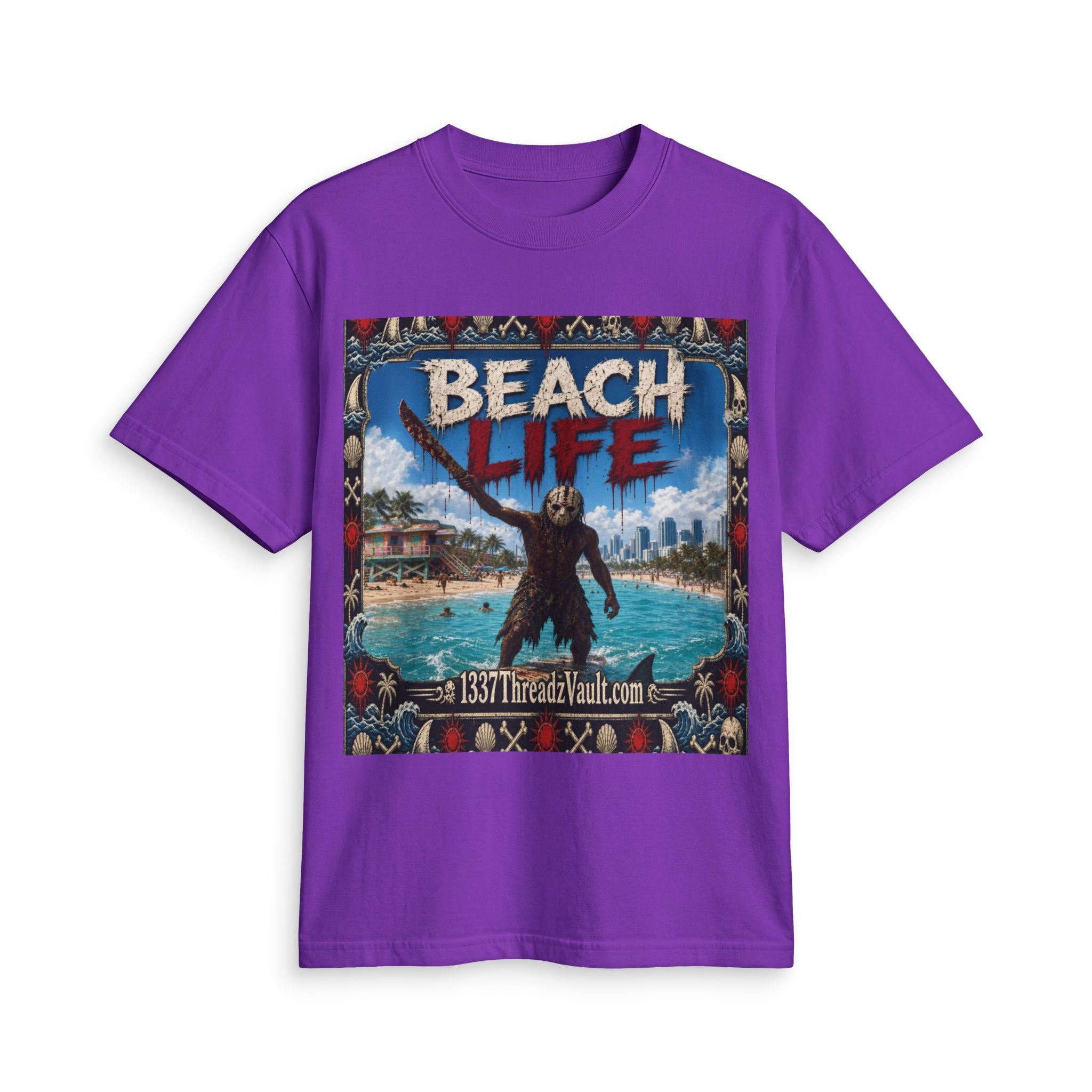 Beach Life Graphic Tee — "Wear The Fear" Surf Vibe T-Shirt