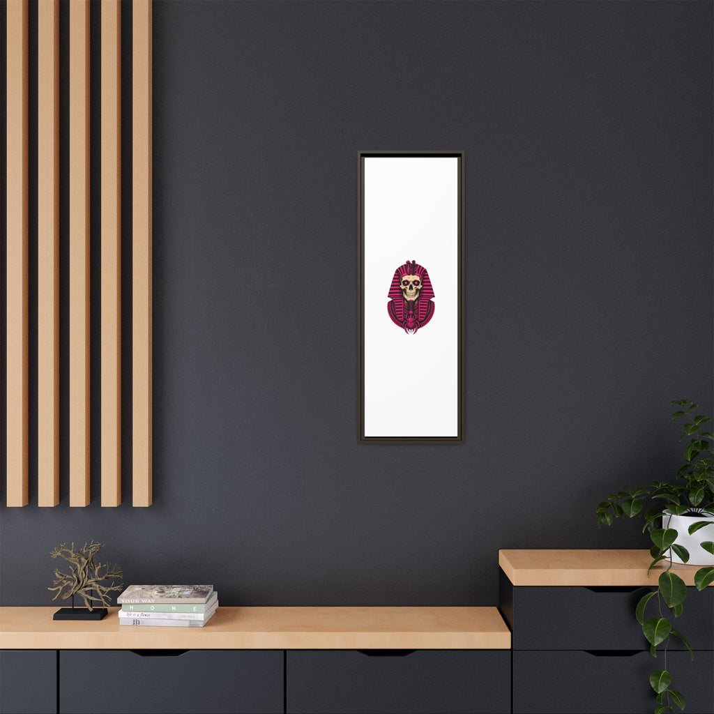 Pharaoh Skull Art Print — Framed Matte Canvas