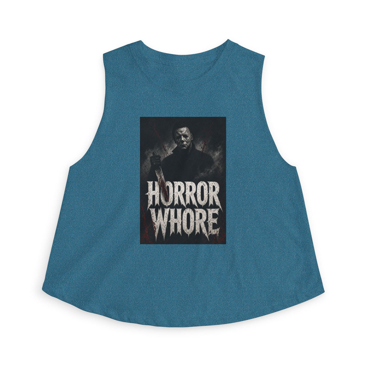 Horror Whore Crop Top — Retro M Horror Graphic