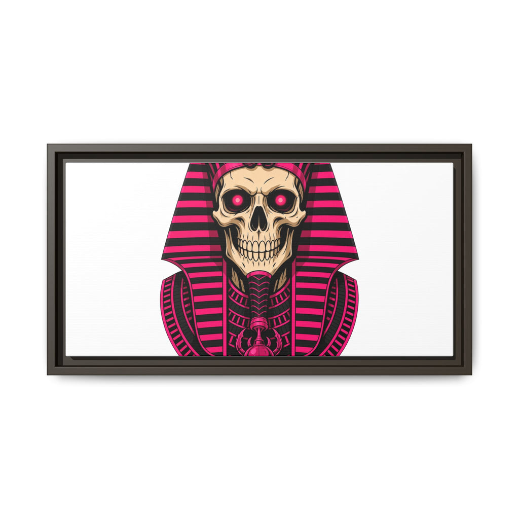 Pharaoh Skull Art Print — Framed Matte Canvas
