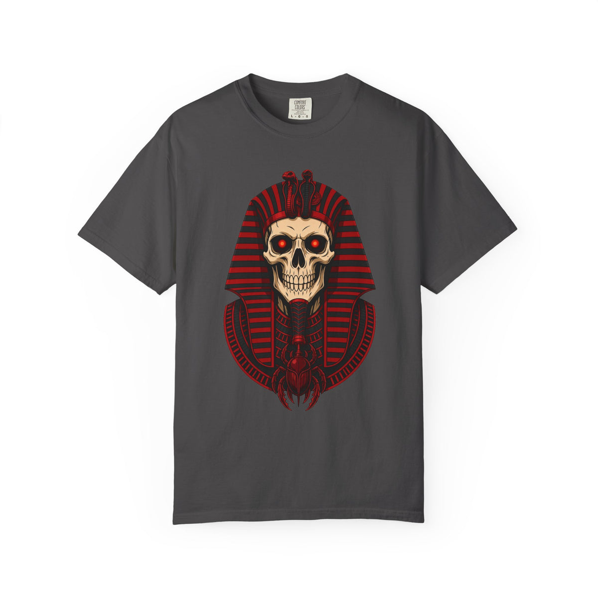 Pharaoh Skull T-Shirt — Gothic Egyptian Skull Tee