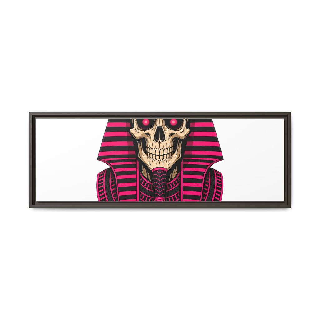 Pharaoh Skull Art Print — Framed Matte Canvas