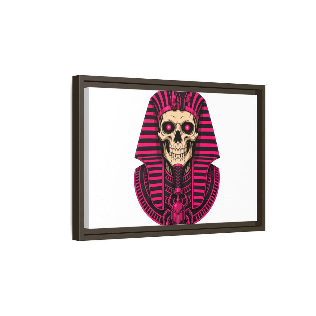 Pharaoh Skull Art Print — Framed Matte Canvas