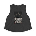 Horror Whore Crop Top — Retro Michael Myers Horror Graphic