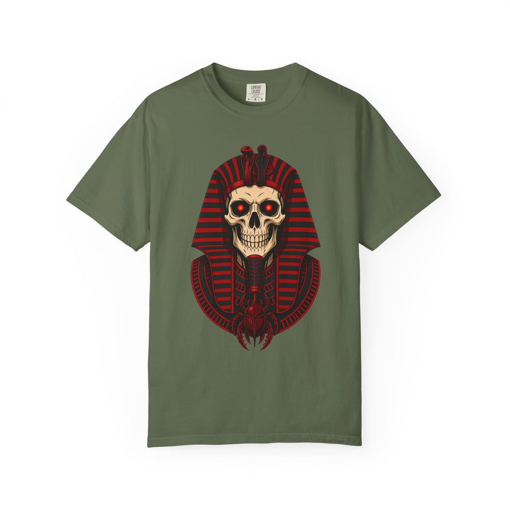 Pharaoh Skull T-Shirt — Gothic Egyptian Skull Tee