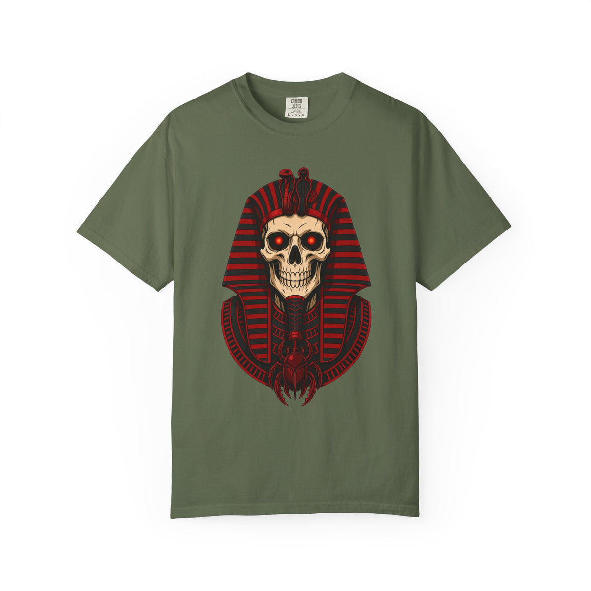 Pharaoh Skull T-Shirt — Gothic Egyptian Skull Tee
