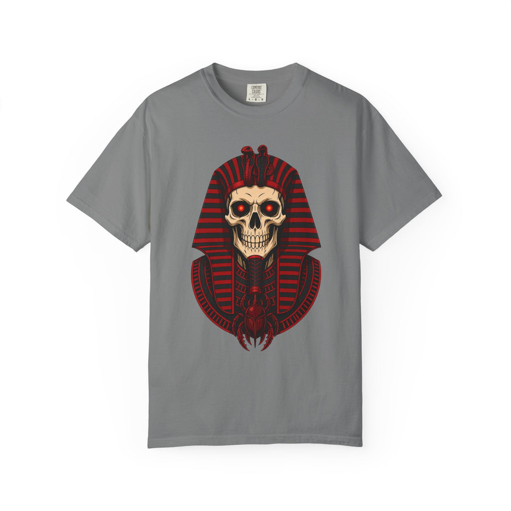 Pharaoh Skull T-Shirt — Gothic Egyptian Skull Tee