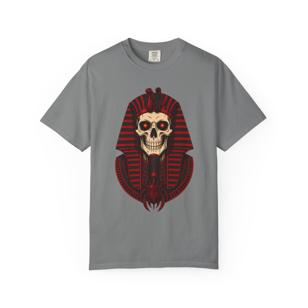 Pharaoh Skull T-Shirt — Gothic Egyptian Skull Tee