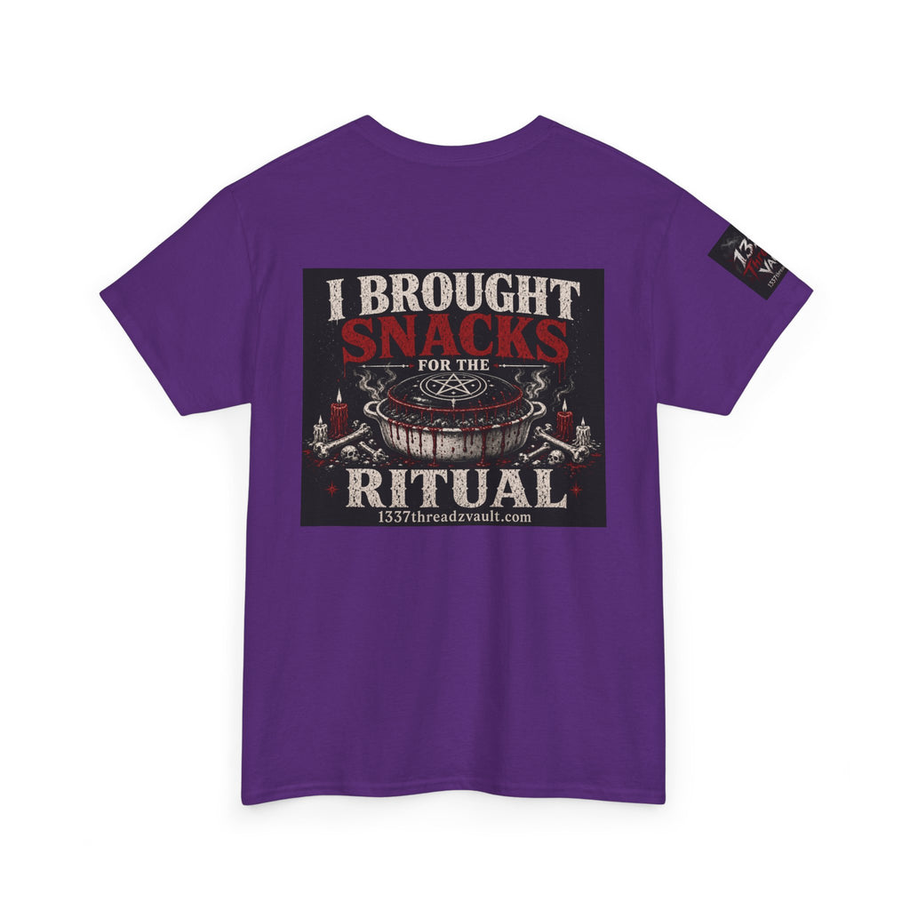 Snack Ritual T‑Shirt — “I Brought Snacks for the Ritual” Graphic Tee