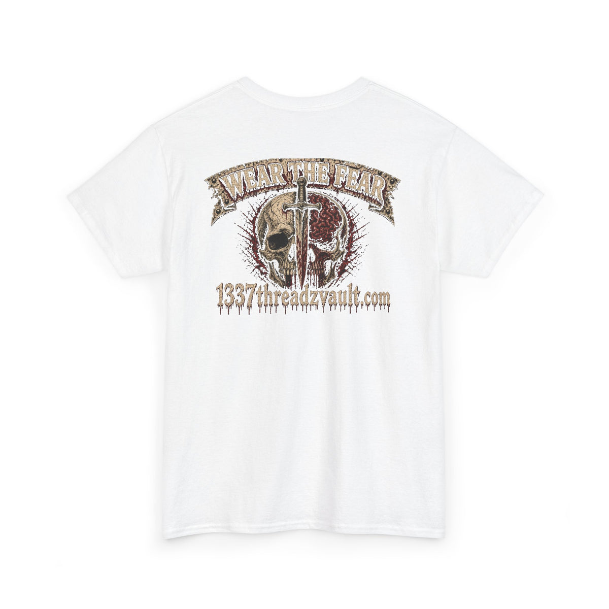 No Brainer Skull Tee —Gothic Skeleton Graphic T-Shirt