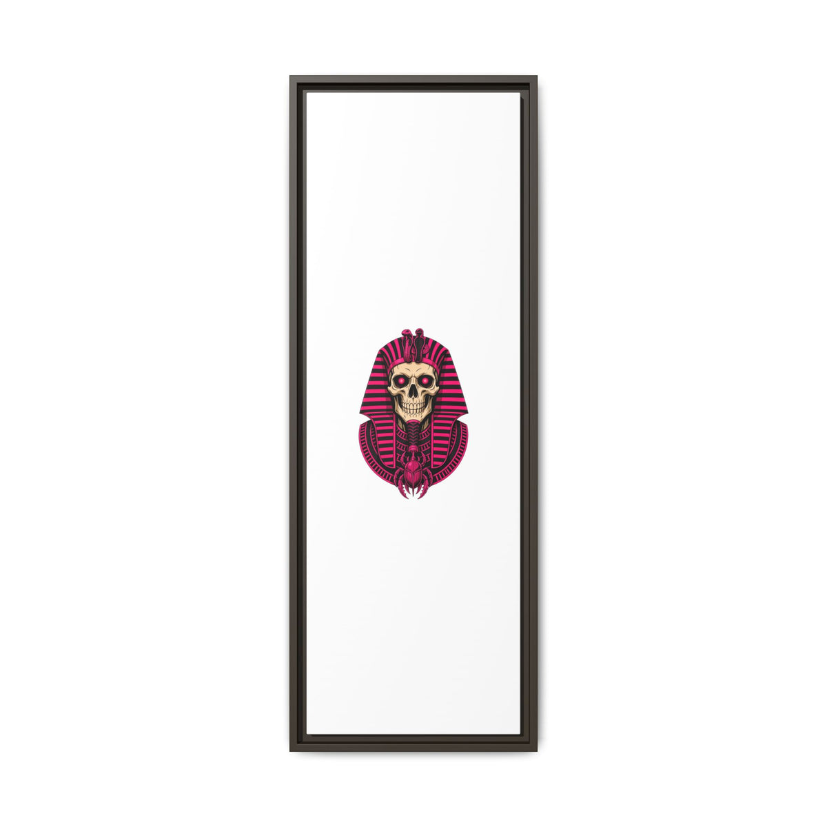 Pharaoh Skull Art Print — Framed Matte Canvas