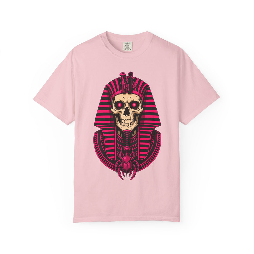 Pharaoh Skull T‑Shirt — Neon Egyptian Skull Graphic Tee