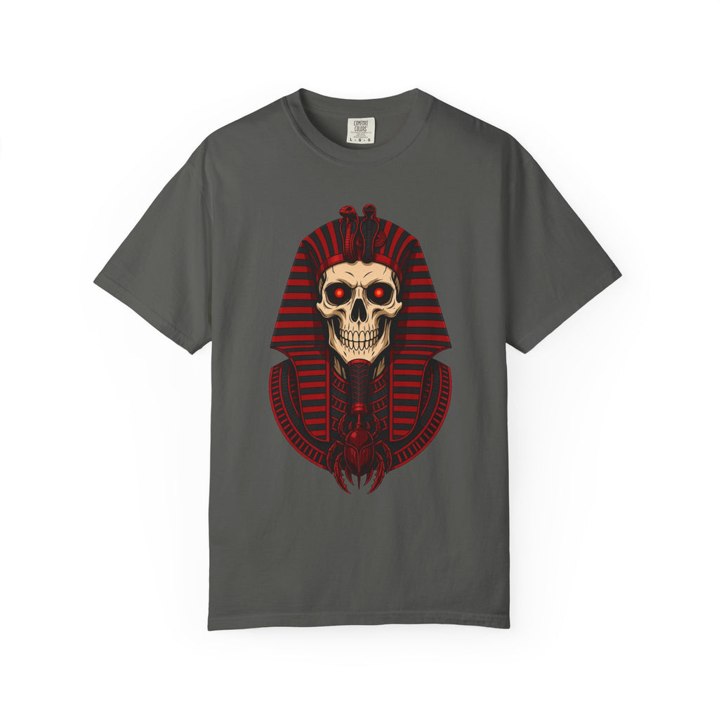 Pharaoh Skull T-Shirt — Gothic Egyptian Skull Tee