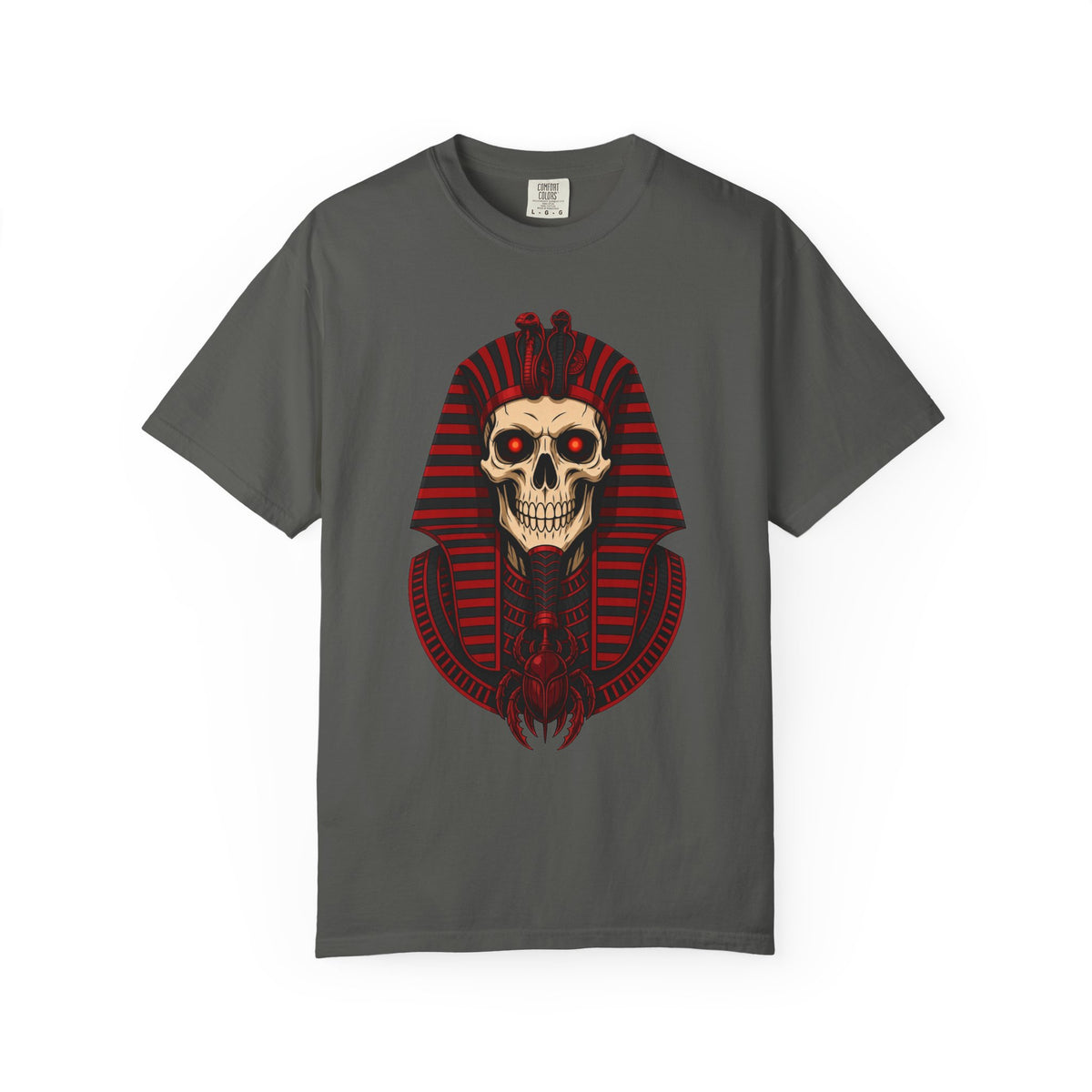 Pharaoh Skull T-Shirt — Gothic Egyptian Skull Tee
