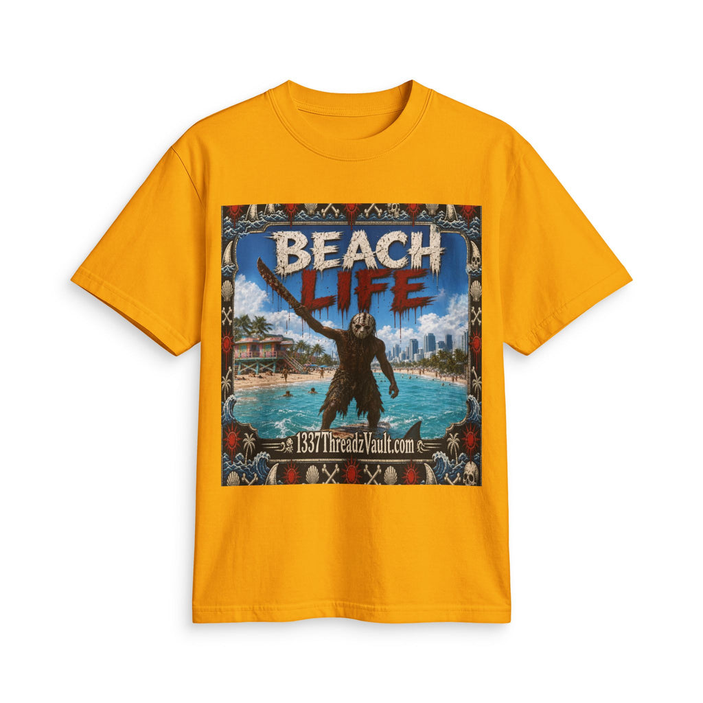 Beach Life Graphic Tee — "Wear The Fear" Surf Vibe T-Shirt