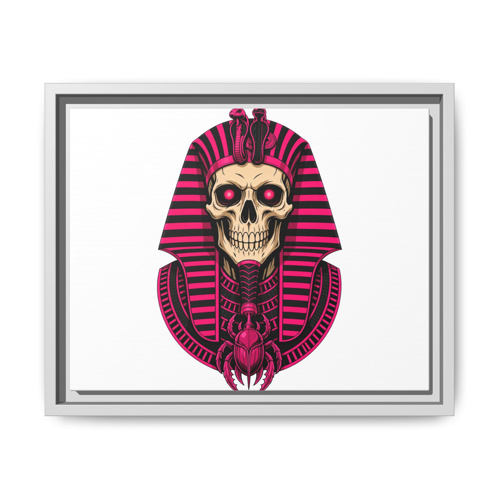 Pharaoh Skull Art Print — Framed Matte Canvas