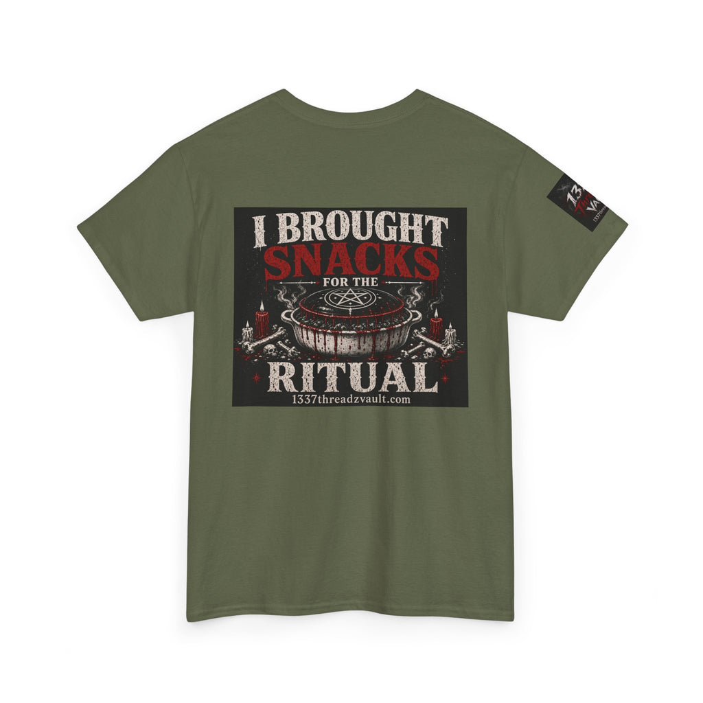 Snack Ritual T‑Shirt — “I Brought Snacks for the Ritual” Graphic Tee