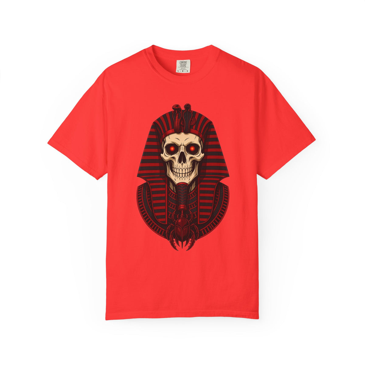 Pharaoh Skull T-Shirt — Gothic Egyptian Skull Tee