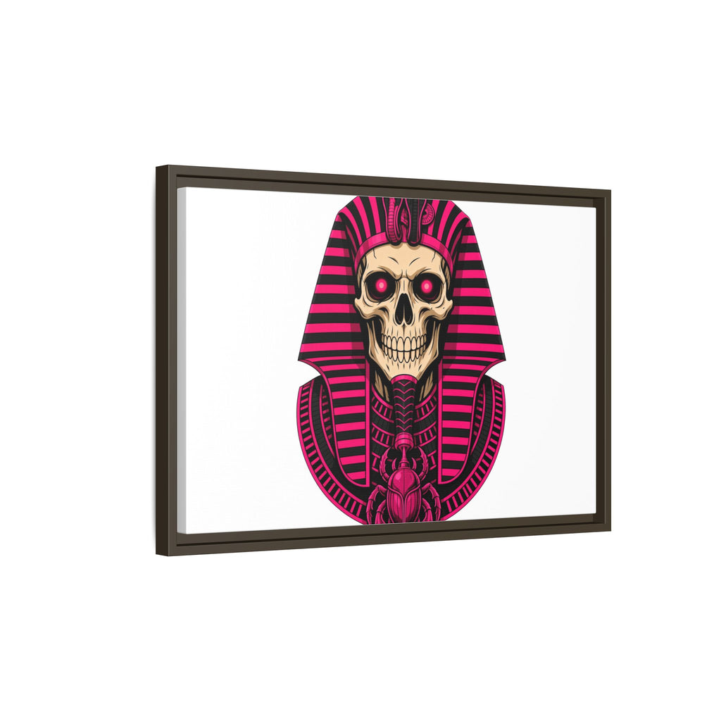 Pharaoh Skull Art Print — Framed Matte Canvas