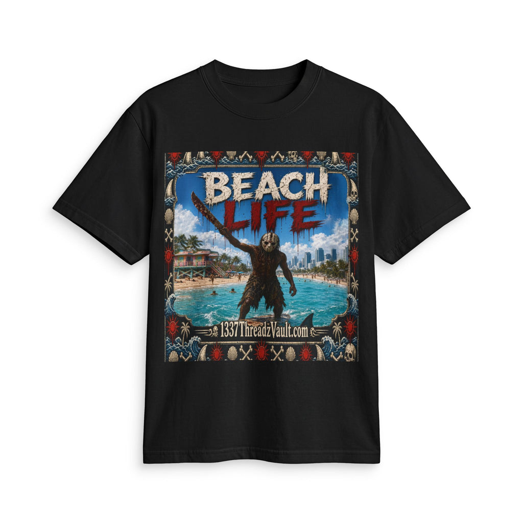 Beach Life Graphic Tee — "Wear The Fear" Surf Vibe T-Shirt