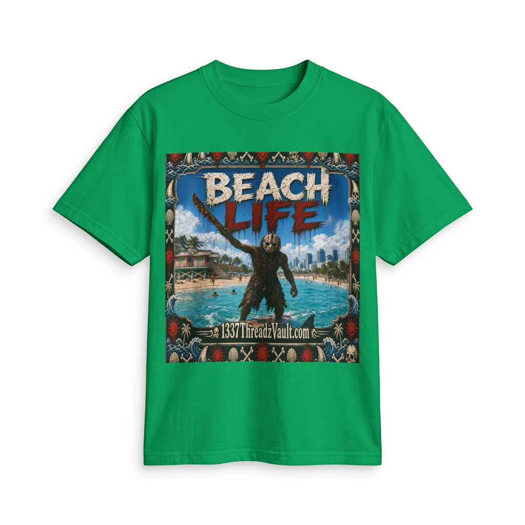 Beach Life Graphic Tee — "Wear The Fear" Surf Vibe T-Shirt