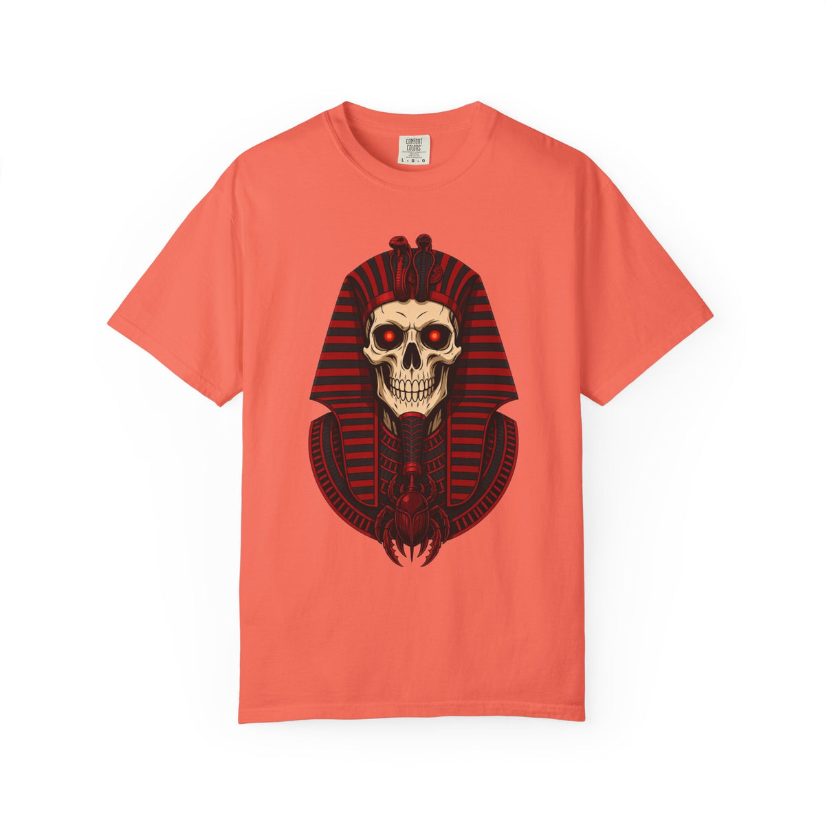Pharaoh Skull T-Shirt — Gothic Egyptian Skull Tee