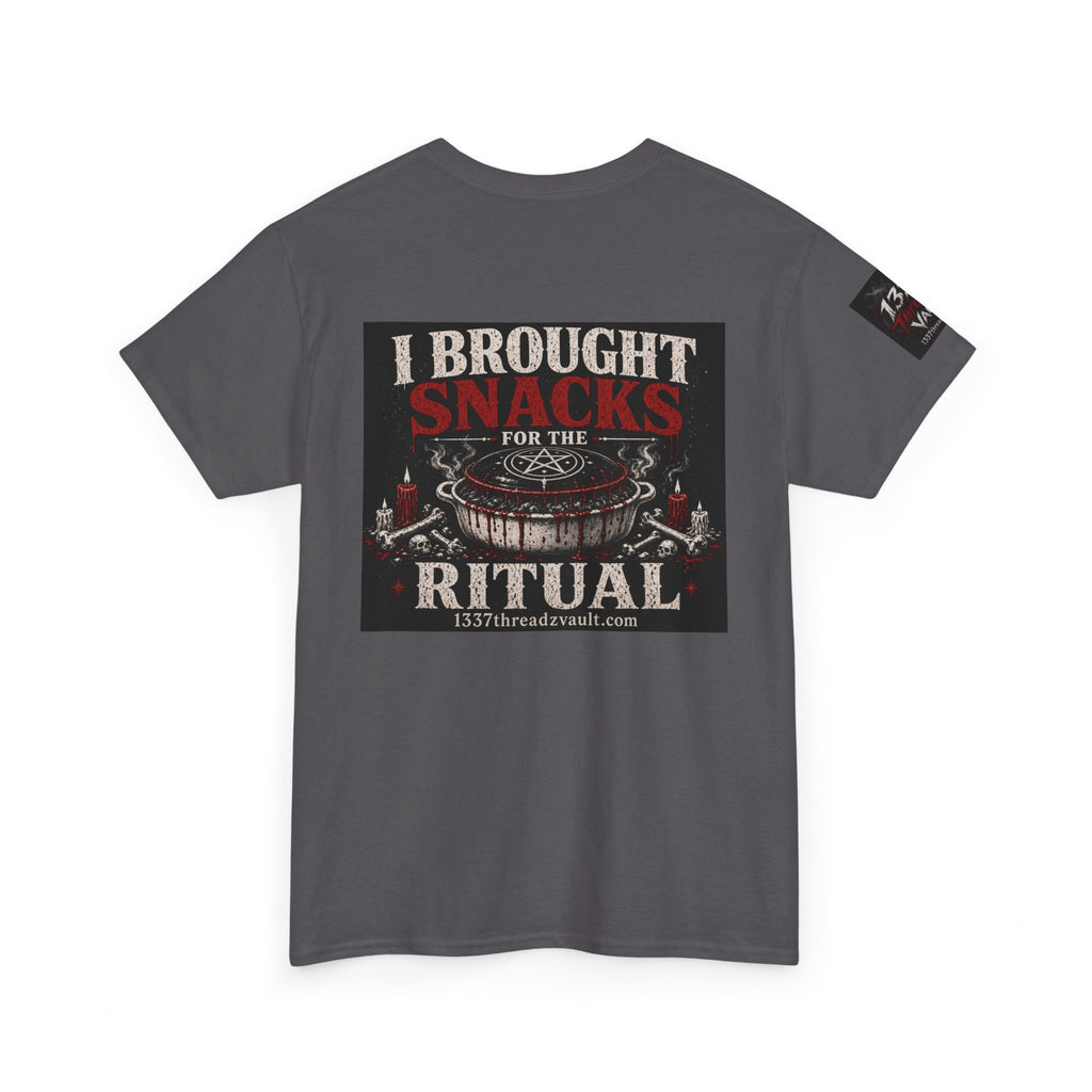 Snack Ritual T‑Shirt — “I Brought Snacks for the Ritual” Graphic Tee