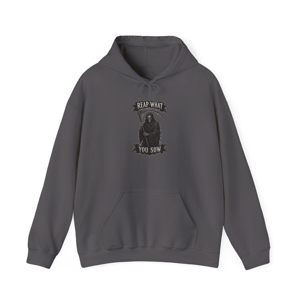 Reaper Graphic Hoodie - "Reap What You Sow" Front & "Wear the Fear" Back