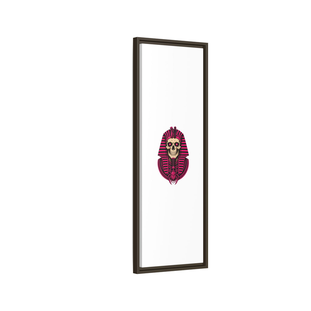 Pharaoh Skull Art Print — Framed Matte Canvas