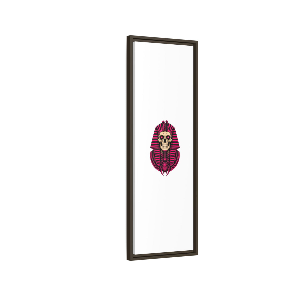 Pharaoh Skull Art Print — Framed Matte Canvas