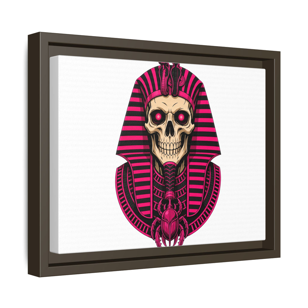 Pharaoh Skull Art Print — Framed Matte Canvas