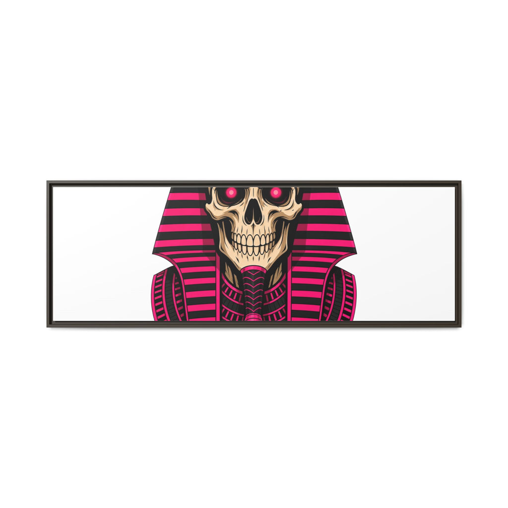 Pharaoh Skull Art Print — Framed Matte Canvas