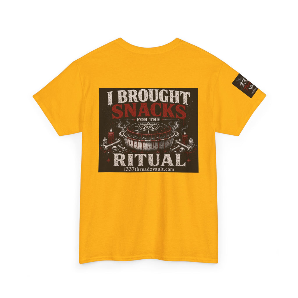 Snack Ritual T‑Shirt — “I Brought Snacks for the Ritual” Graphic Tee