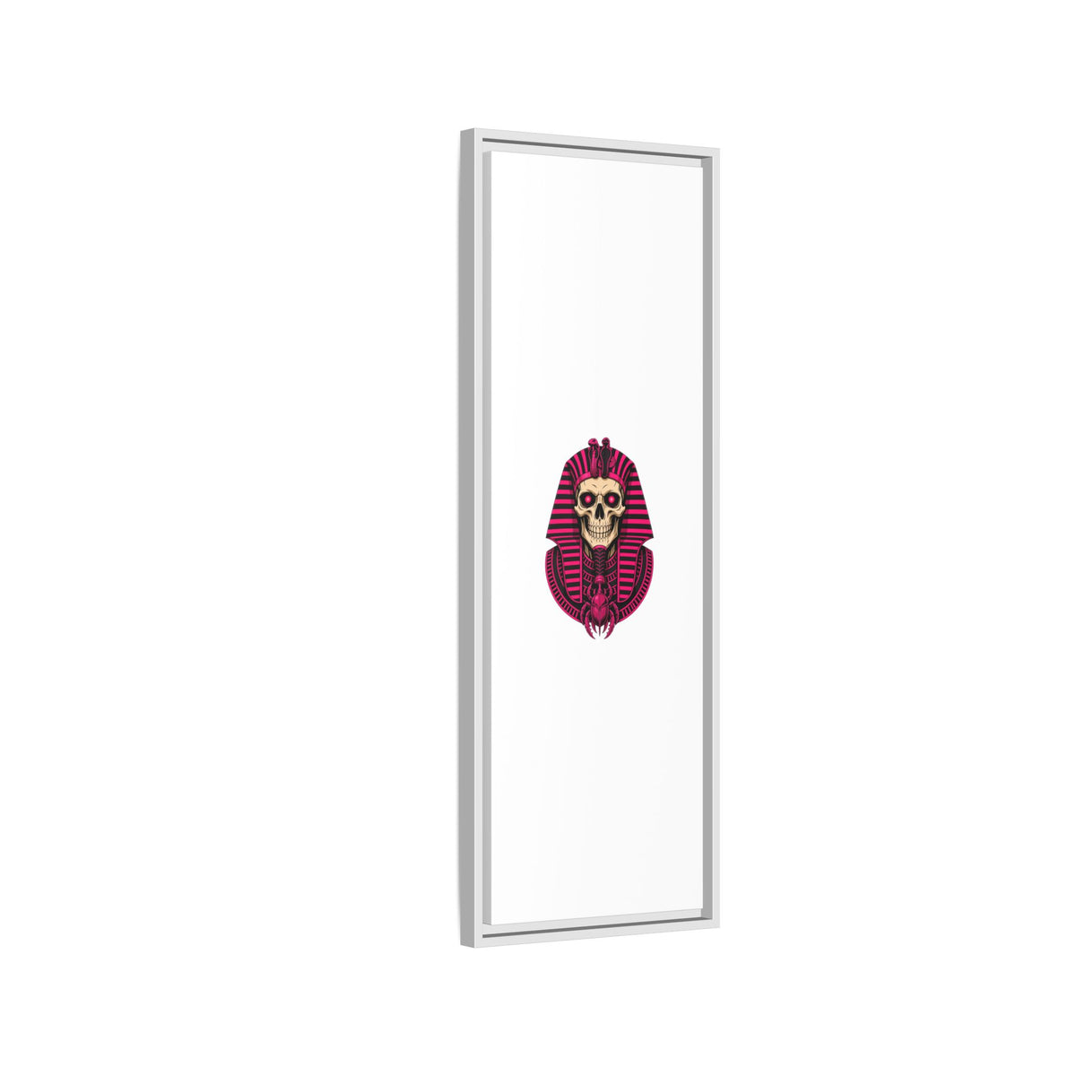 Pharaoh Skull Art Print — Framed Matte Canvas