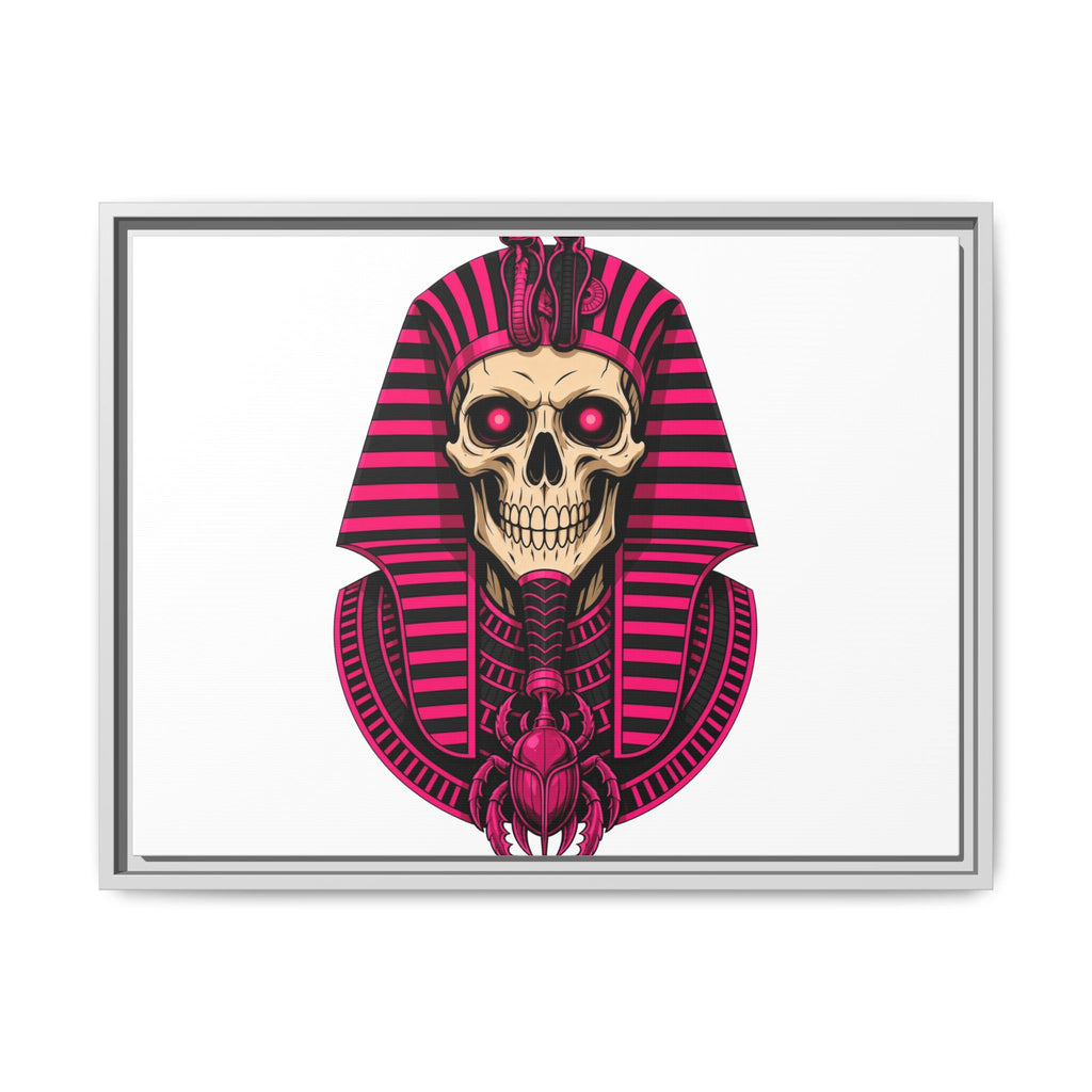 Pharaoh Skull Art Print — Framed Matte Canvas