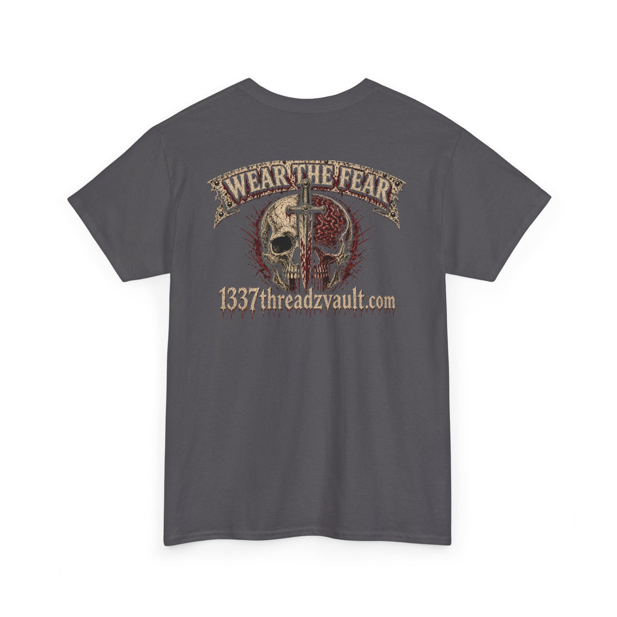 No Brainer Skull Tee —Gothic Skeleton Graphic T-Shirt