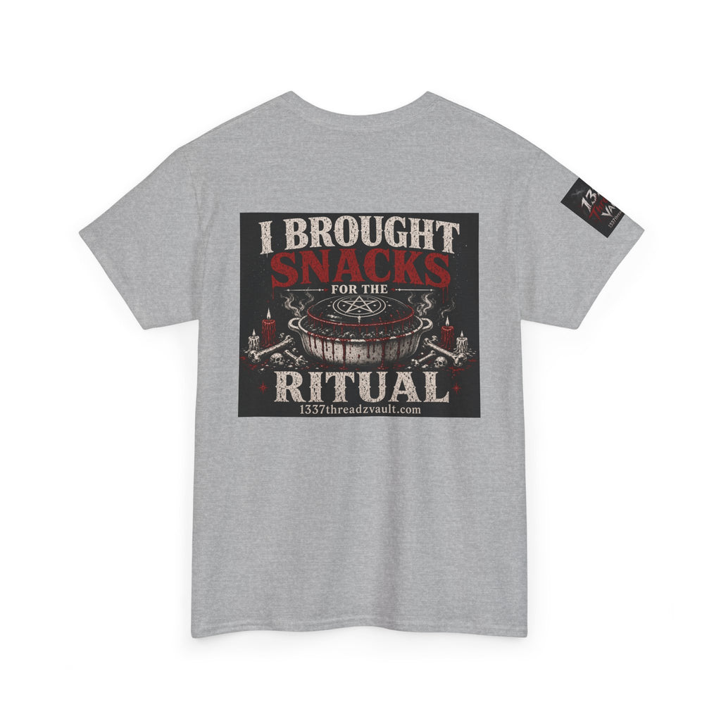 Snack Ritual T‑Shirt — “I Brought Snacks for the Ritual” Graphic Tee