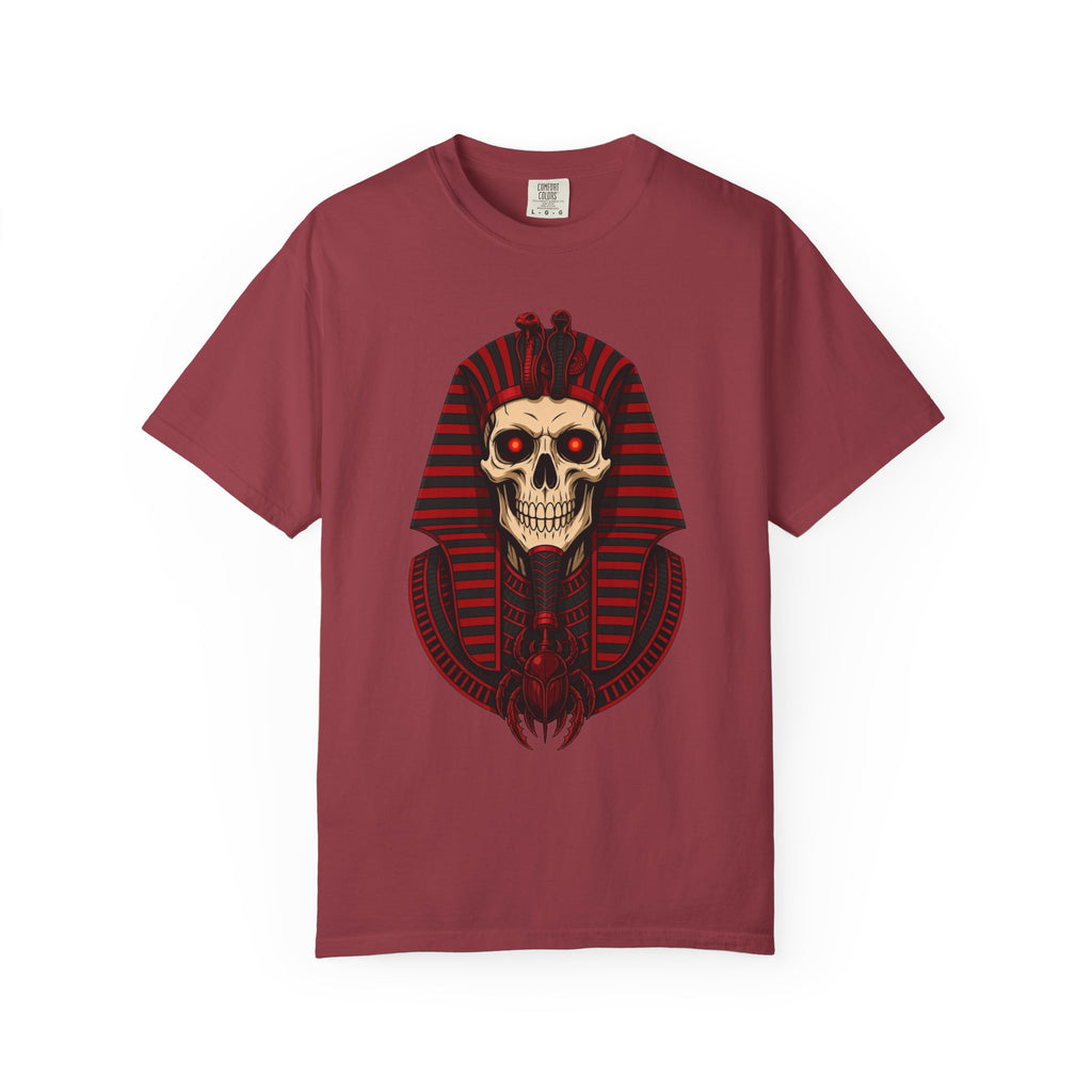 Pharaoh Skull T-Shirt — Gothic Egyptian Skull Tee