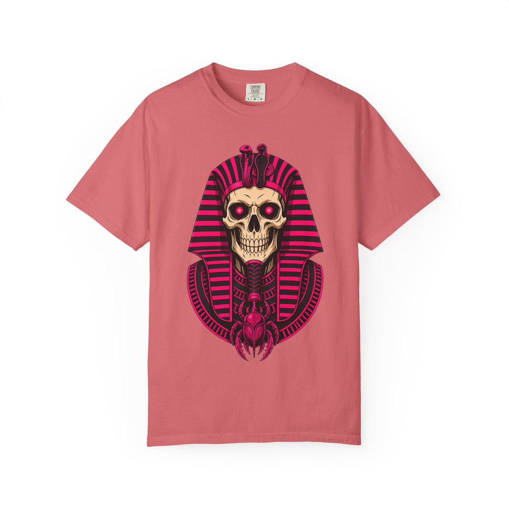 Pharaoh Skull T‑Shirt — Neon Egyptian Skull Graphic Tee