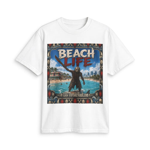 Beach Life Graphic Tee — "Wear The Fear" Surf Vibe T-Shirt