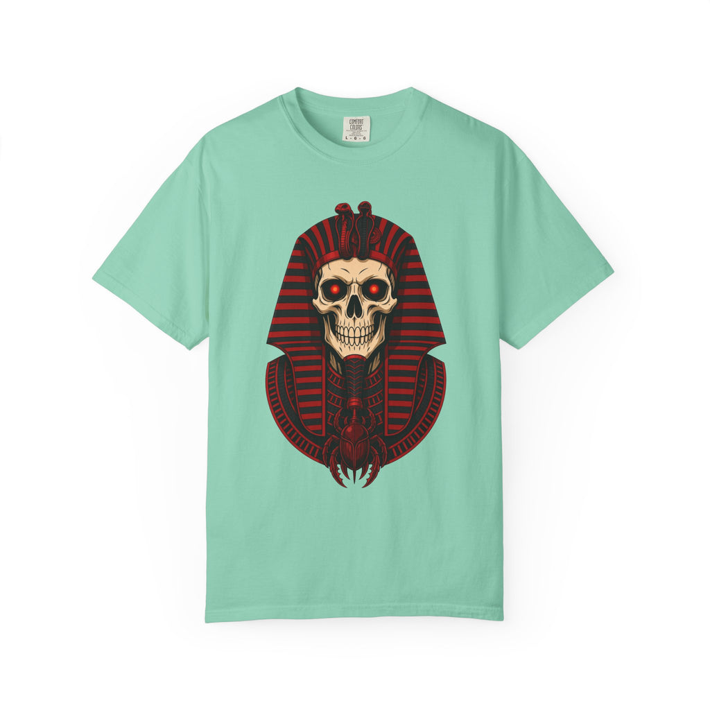 Pharaoh Skull T-Shirt — Gothic Egyptian Skull Tee